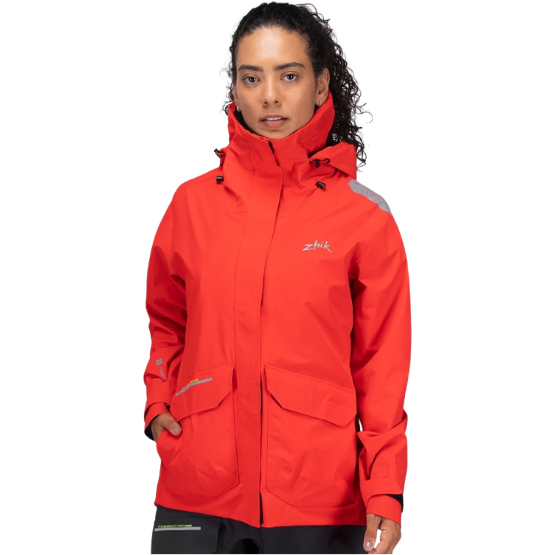 2026 Zhik Womens OFS600 Offshore Cruising Sailing Jacket JKT-0600-W-FRD - Flame Red